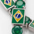 Emerald Tennis Bracelet with Brazil Flag no. 6 image 3