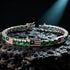 Emerald Tennis Bracelet with United States Flag no. 6 image 6