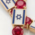 Ruby Tennis Bracelet with Israeli Flag no. 10