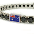 Black Diamond Tennis Bracelet with Australia Flag no. 9