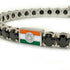 Black Diamond Tennis Bracelet with India Flag no. 9 image 4