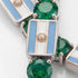 Emerald Tennis Bracelet with Argentina Flag no. 6