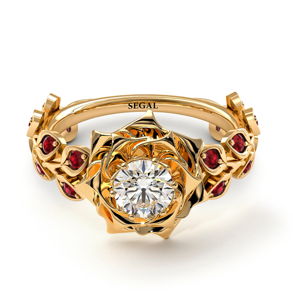 Rose Flower And Leaves - Diana no. 19