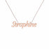 Gold Name Necklace – Seraphine | 14K Solid Gold