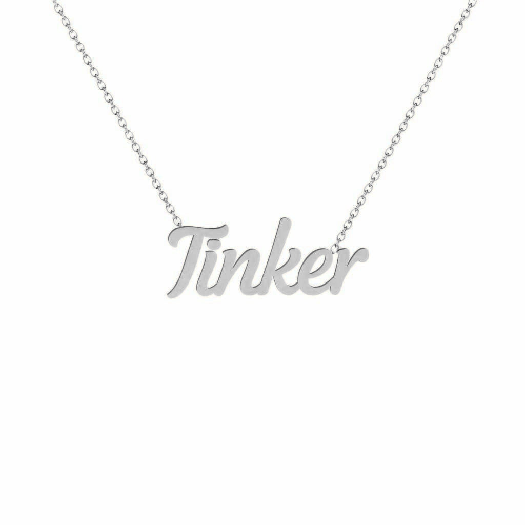 Gold Name Necklace – Tinker | 14K Solid Gold