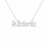 Gold Name Necklace – Wisteria | 14K Solid Gold