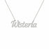 Gold Name Necklace – Wisteria | 14K Solid Gold