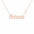 Gold Name Necklace – Octavia | 14K Solid Gold