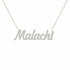 Gold Name Necklace – Malachi | 14K Solid Gold