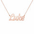 Gold Name Necklace – Luke | 14K Solid Gold