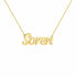 Gold Name Necklace – Soren | 14K Solid Gold