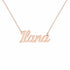 Ilana name necklace in solid 14K Rose Gold, handmade in Los Angeles