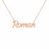 Gold Name Necklace – Roman | 14K Solid Gold