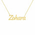 Gold Name Necklace – Zohara | 14K Solid Gold