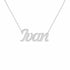 Gold Name Necklace – Ivan | 14K Solid Gold