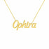 Gold Name Necklace – Ophira | 14K Solid Gold