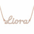 Diamond Gold Name Necklace - Liora
