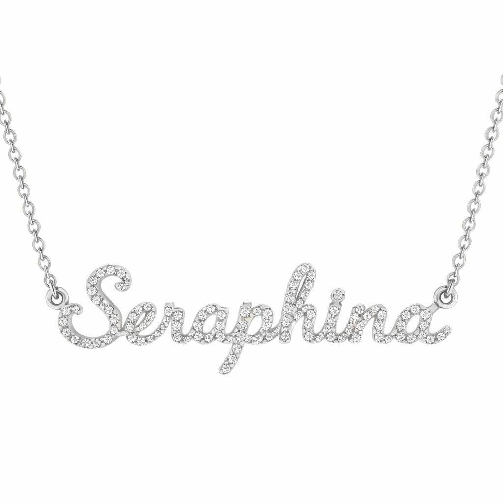Diamond Gold Name Necklace - Seraphina