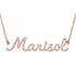 Marisol name necklace in solid 14K Rose Gold, handmade in Los Angeles