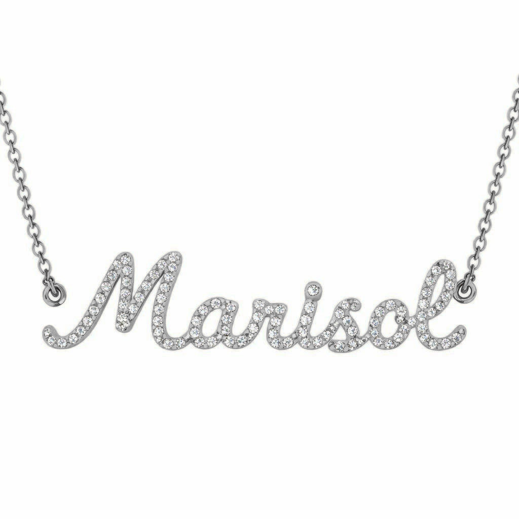 Diamond Gold Name Necklace - Marisol