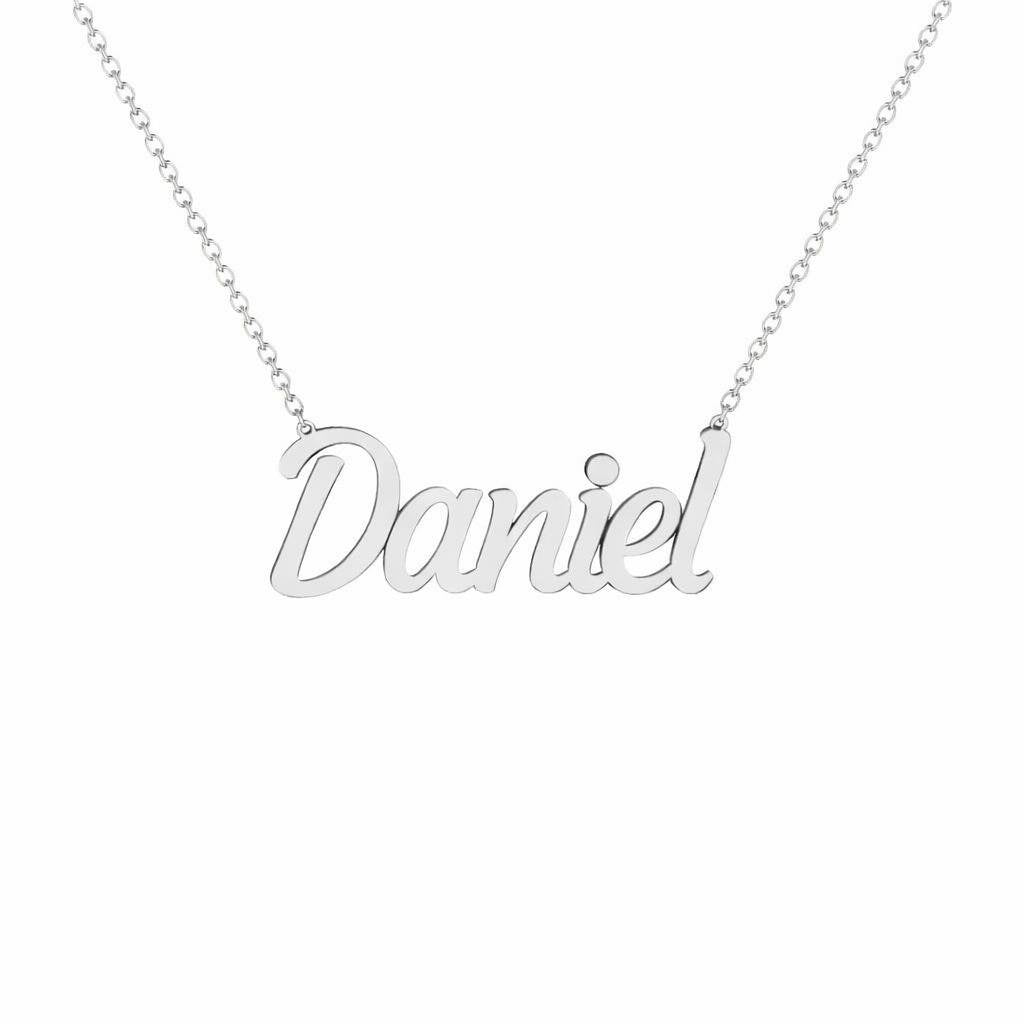 Gold Name Necklace – Daniel | 14K Solid Gold