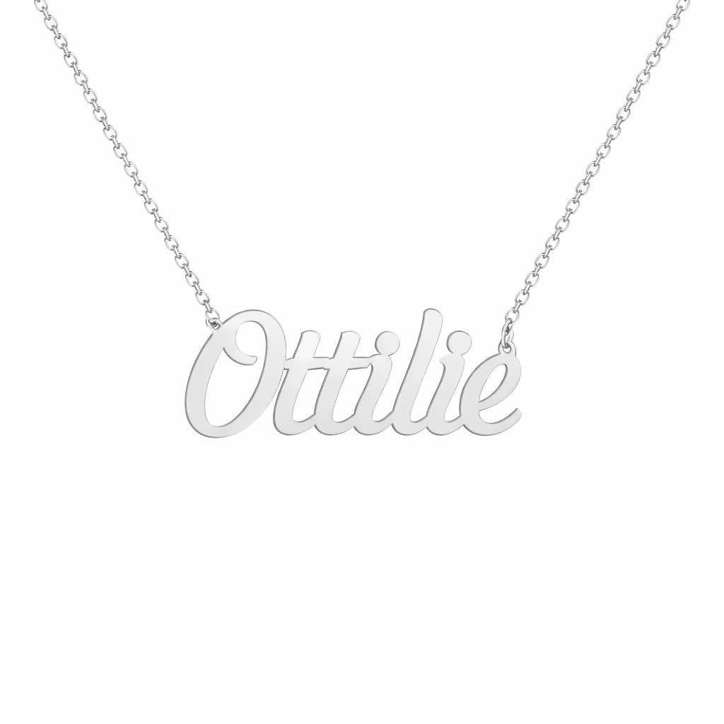 Gold Name Necklace – Ottilie | 14K Solid Gold