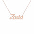 Gold Name Necklace – Zosia | 14K Solid Gold