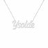 Gold Name Necklace – Ysolde | 14K Solid Gold