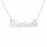 Gold Name Necklace – Marisela | 14K Solid Gold
