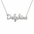 Gold Name Necklace – Delphina | 14K Solid Gold