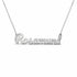 Gold Name Necklace – Rosamund | 14K Solid Gold