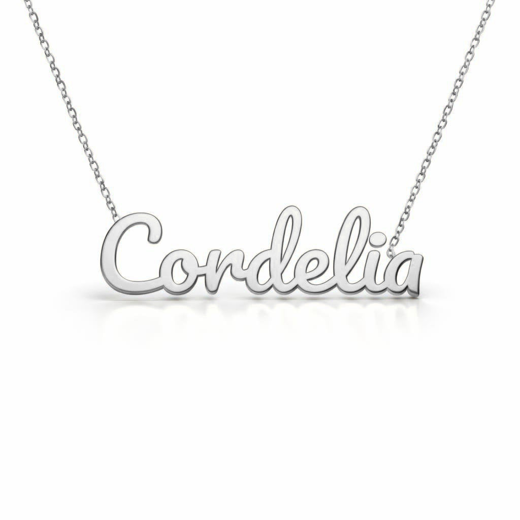 Gold Name Necklace – Cordelia | 14K Solid Gold