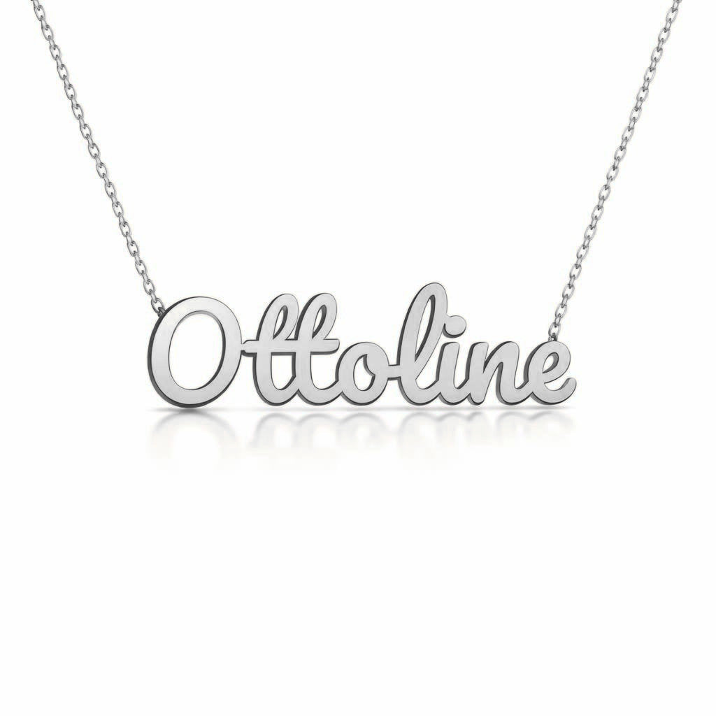 Gold Name Necklace – Ottoline | 14K Solid Gold