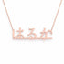 はるか name necklace in solid 14K Rose Gold, handmade in Los Angeles