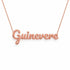 Gold Name Necklace – Guinevere | 14K Solid Gold