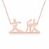 Chinese Gold Name Necklace – Wenxin – 文欣 | 14K Solid Gold
