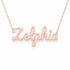 Gold Name Necklace – Zelphia | 14K Solid Gold
