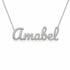 Gold Name Necklace – Amabel | 14K Solid Gold