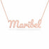 Gold Name Necklace – Maribel | 14K Solid Gold