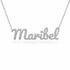 Gold Name Necklace – Maribel | 14K Solid Gold