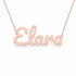 Gold Name Necklace – Elara | 14K Solid Gold