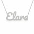 Gold Name Necklace – Elara | 14K Solid Gold