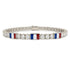 Diamond Tennis Bracelet with France Flag no. 3