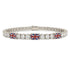 Diamond Tennis Bracelet with United Kingdom Flag no. 3