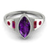 Marquise Bezel Amethyst Ring - Juliana No. 312