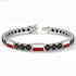 Black Diamond Tennis Bracelet with Poland Flag no. 9