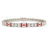 Diamond Tennis Bracelet with Canada Flag no. 3 image 1