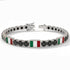 Black Diamond Tennis Bracelet with Mexico Flag no. 9 image 2