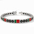Black Diamond Tennis Bracelet with Portugal Flag no. 9 image 2