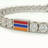 Diamond Tennis Bracelet with Armenia Flag no. 3